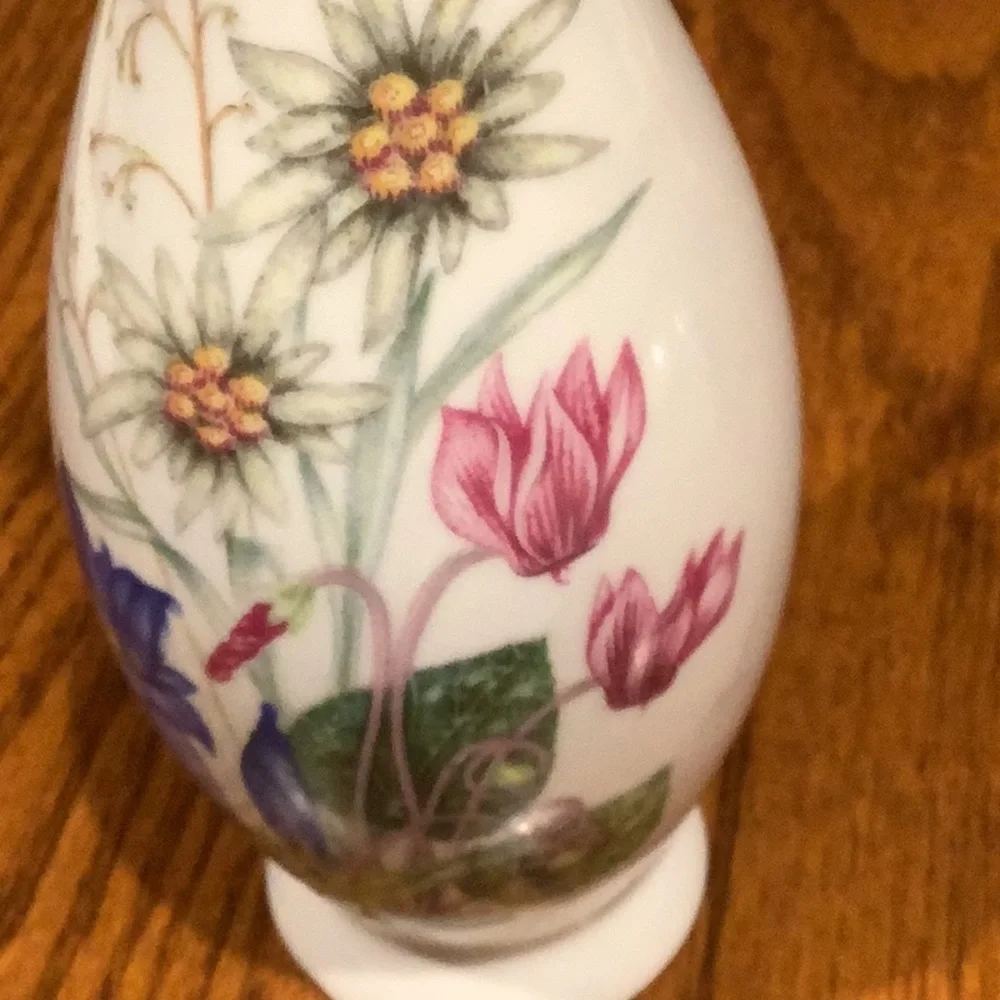 Vintage Altenkunstadt Bavaria  White Pitcher /Vase with Floral Design